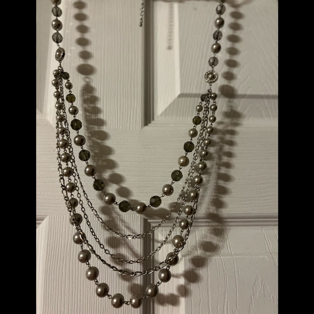 Long Silver Necklace
